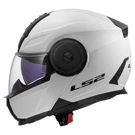 LS2 FF902 Scope II systeemhelm solid glans wit
