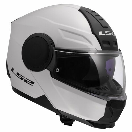 LS2 FF902 Scope II systeemhelm solid glans wit