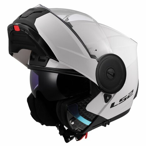 LS2 FF902 Scope II systeemhelm solid glans wit