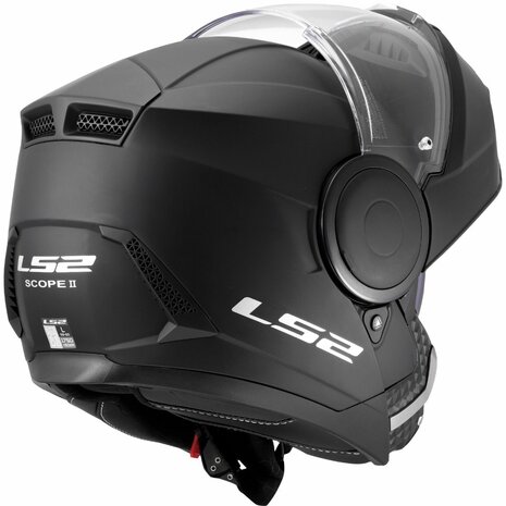 LS2 FF902 Scope II systeemhelm solid mat zwart