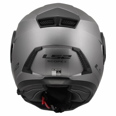 LS2 FF902 Scope II systeemhelm solid mat titanium