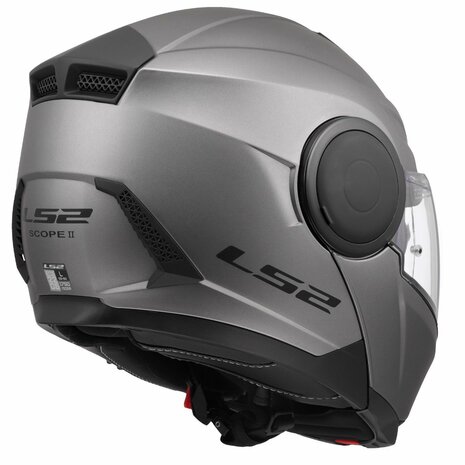 LS2 FF902 Scope II systeemhelm solid mat titanium