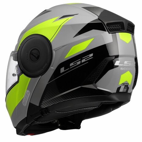 LS2 FF902 Scope II systeemhelm Duria grijs geel