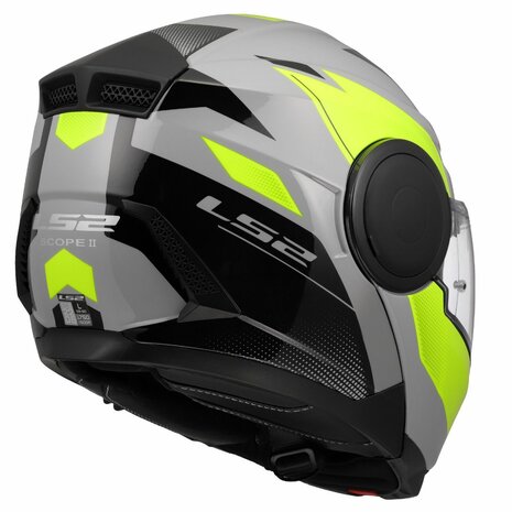 LS2 FF902 Scope II systeemhelm Duria grijs geel