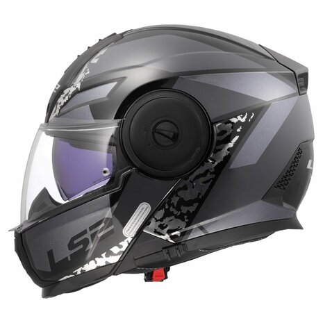 LS2 FF902 Scope II systeemhelm Oxyd zwart titanium