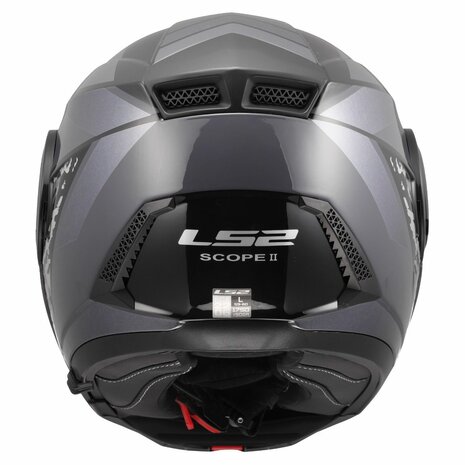 LS2 FF902 Scope II systeemhelm Oxyd zwart titanium
