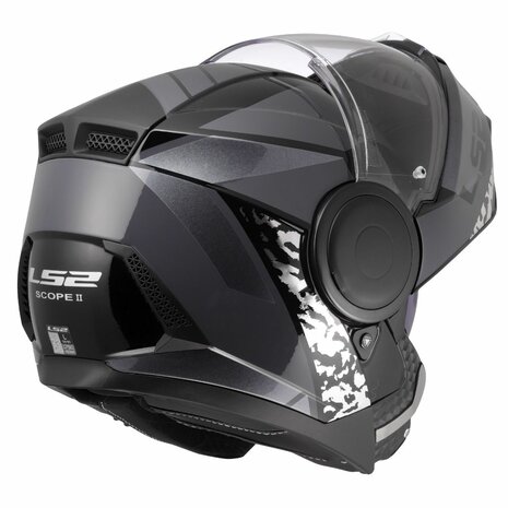 LS2 FF902 Scope II systeemhelm Oxyd zwart titanium