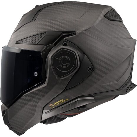 LS2 FF901 Advant X systeemhelm solid mat carbon zwart