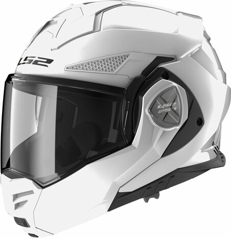 LS2 FF901 Advant X systeemhelm solid glans wit