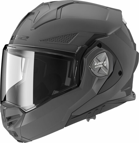 LS2 FF901 Advant X systeemhelm solid glans nardo grijs