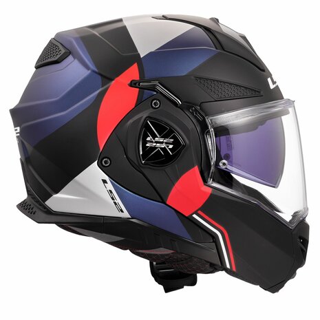 LS2 FF901 Advant X systeemhelm Ultra blauw rood