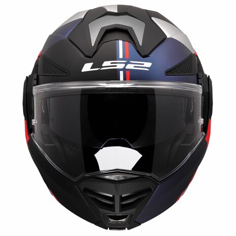 LS2 FF901 Advant X systeemhelm Ultra blauw rood