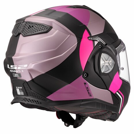 LS2 FF901 Advant X systeemhelm Ultra grijs paars