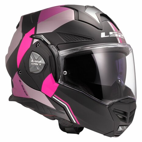 LS2 FF901 Advant X systeemhelm Ultra grijs paars
