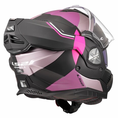 LS2 FF901 Advant X systeemhelm Ultra grijs paars