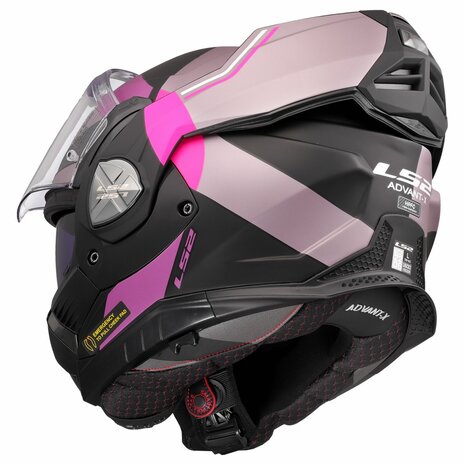LS2 FF901 Advant X systeemhelm Ultra grijs paars