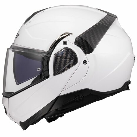 LS2 FF910 Advant II systeemhelm solid glans wit
