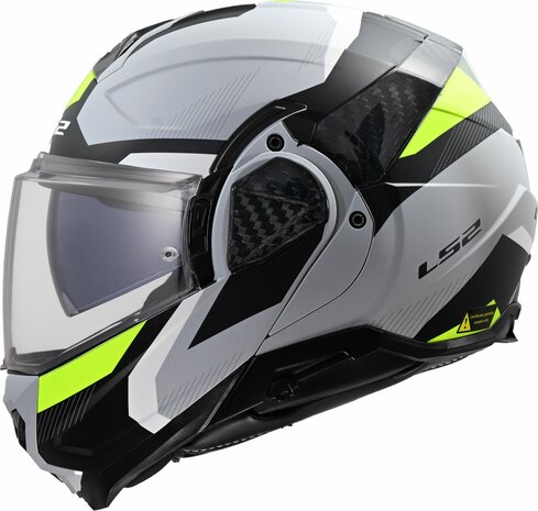 LS2 FF910 Advant II systeemhelm Triple licht grijs