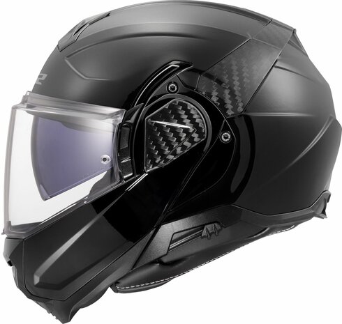 LS2 FF910 Advant II systeemhelm solid glans zwart