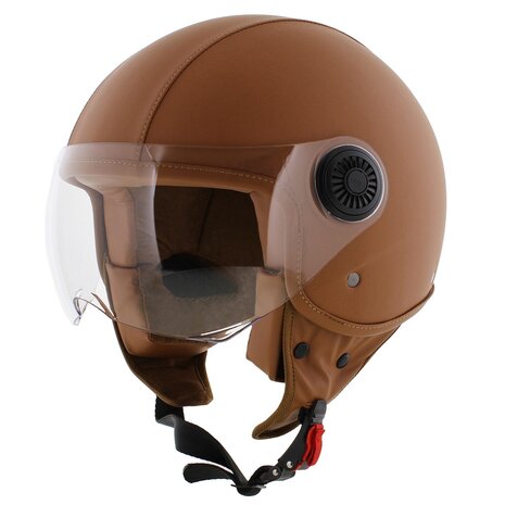 Vito Jet helm leer bruin Amsterdam
