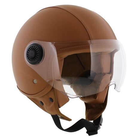 Vito Jet helm leer bruin Amsterdam