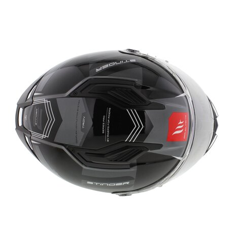 MT Stinger 2 integraalhelm Tron glans zwart grijs
