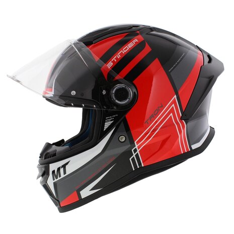 MT Stinger 2 integraalhelm Tron glans zwart rood