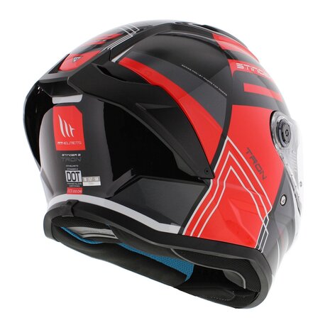 MT Stinger 2 integraalhelm Tron glans zwart rood
