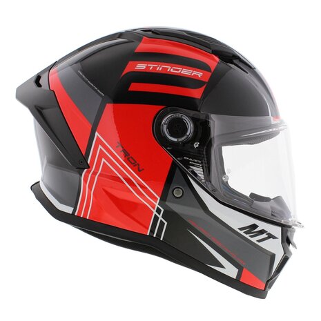 MT Stinger 2 integraalhelm Tron glans zwart rood
