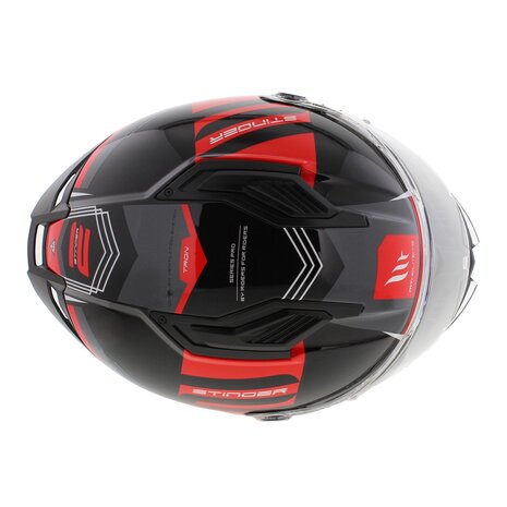 MT Stinger 2 integraalhelm Tron glans zwart rood