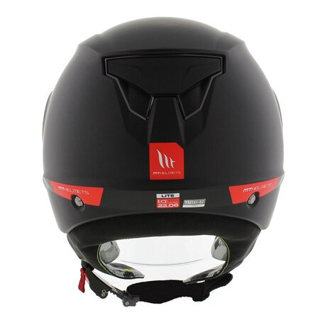 MT kinder jethelm solid mat zwart