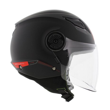 MT kinder jethelm solid mat zwart