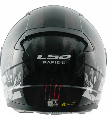 LS2 FF353 Rapid II integraalhelm Claw zwart