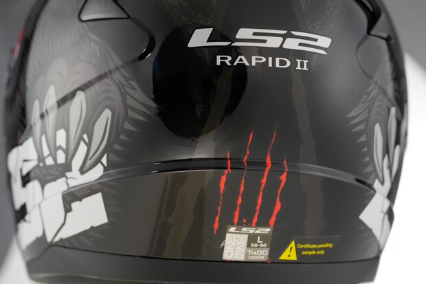LS2 FF353 Rapid II integraalhelm Claw zwart