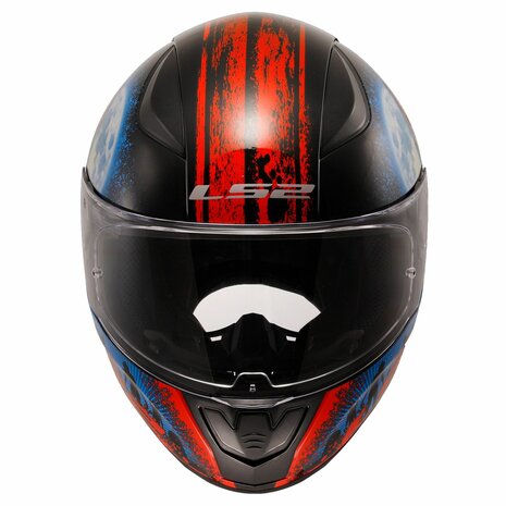 LS2 FF353 Rapid II integraalhelm Zombie zwart rood