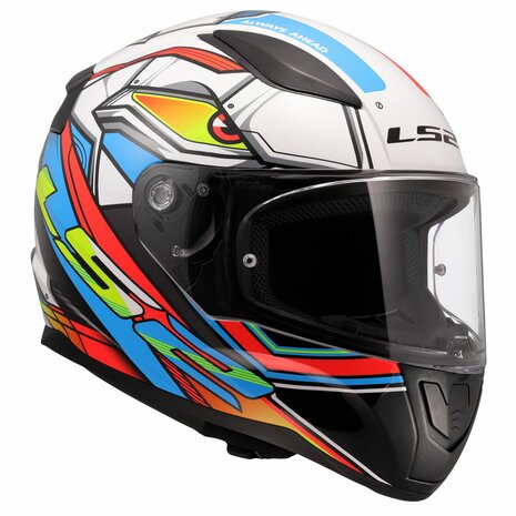 LS2 FF353 Rapid II integraalhelm Xdron wit neon oranje