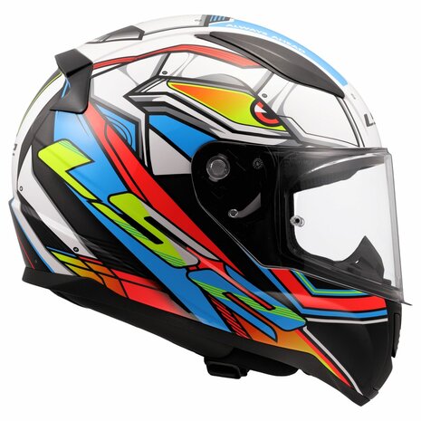 LS2 FF353 Rapid II integraalhelm Xdron wit neon oranje