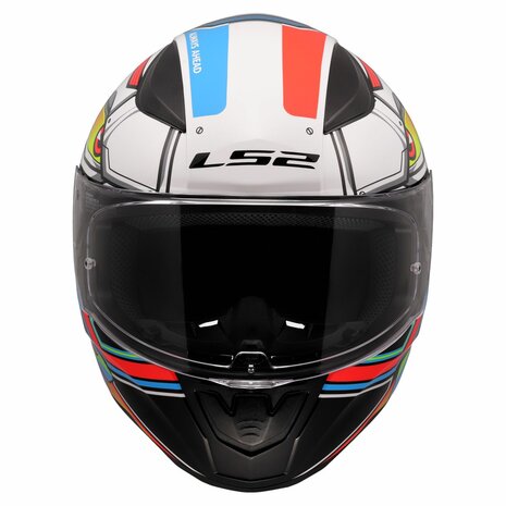 LS2 FF353 Rapid II integraalhelm Xdron wit neon oranje