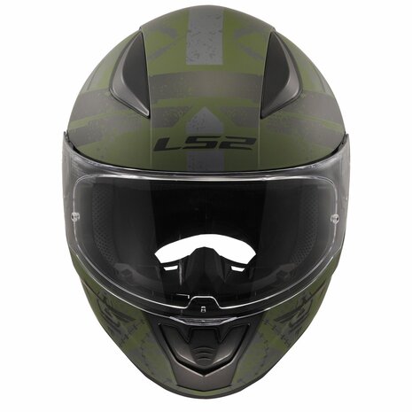 LS2 FF353 Rapid II integraalhelm Thunderbirds military mat groen