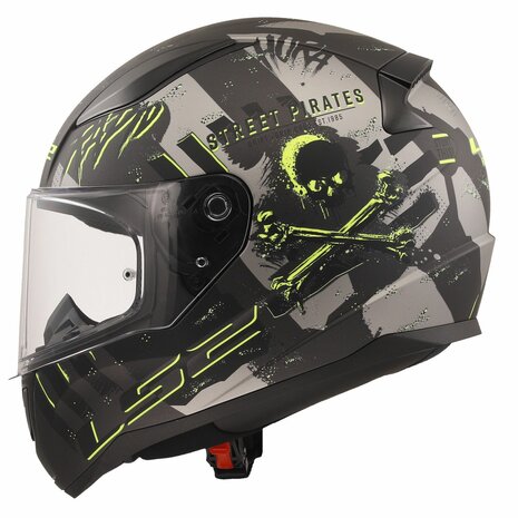 LS2 FF353 Rapid II integraalhelm Pirates mat titanium - Maat XXL