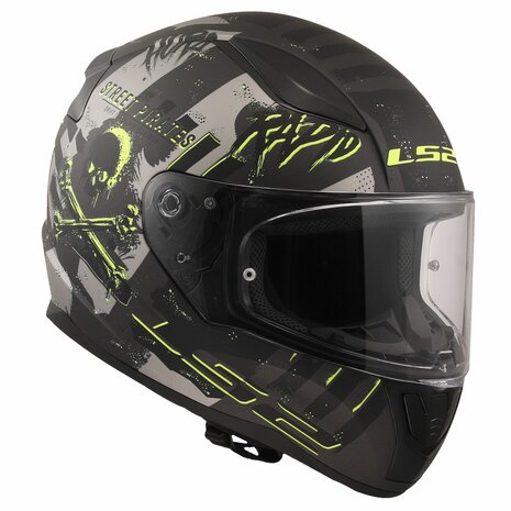 LS2 FF353 Rapid II integraalhelm Pirates mat titanium