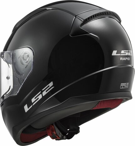 LS2 FF353 Rapid II integraalhelm solid glans zwart