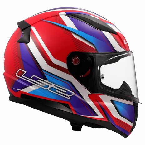 LS2 FF353 Rapid II integraalhelm Flitz wit blauw rood - Maat XL