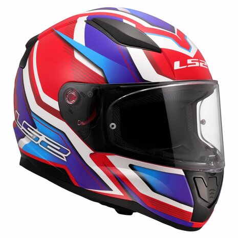 LS2 FF353 Rapid II integraalhelm Flitz wit blauw rood - Maat XL