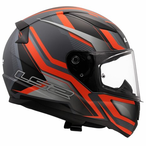 LS2 FF353 Rapid II integraalhelm Flitz mat zwart oranje grijs