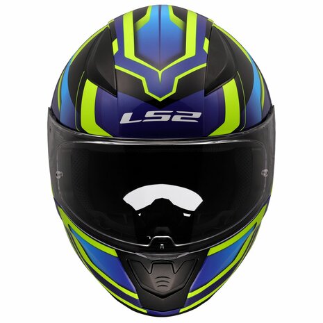 LS2 FF353 Rapid II integraalhelm Flitz fluor geel blauw
