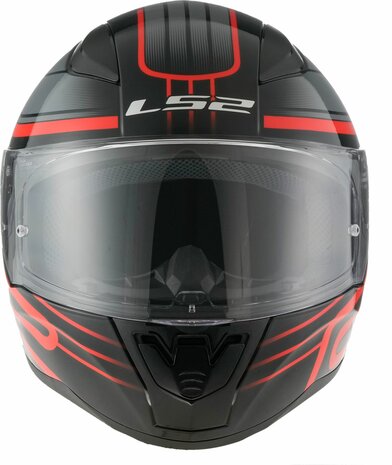 LS2 FF353 Rapid II integraalhelm Circuit glans zwart rood - Maat XXL
