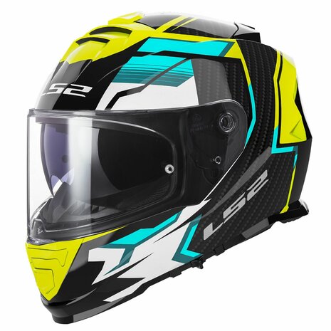 LS2 FF800 Storm II integraalhelm Tracker zwart geel