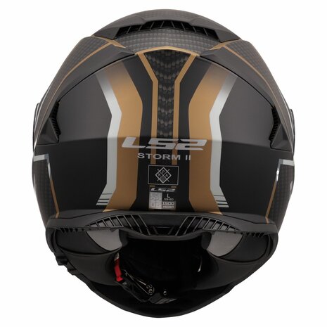 LS2 FF800 Storm II integraalhelm Tracker mat zwart goud