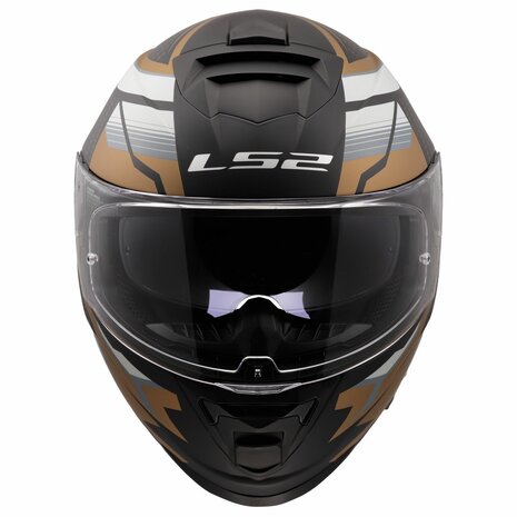 LS2 FF800 Storm II integraalhelm Tracker mat zwart goud